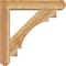 Ekena Millwork Merced Craftsman Rough Sawn Bracket w/ Offset Brace, Western Red Cedar, 6"W x 28"D x 28"H BKT0604X28X28MRC04RWR - alternate 2